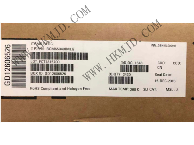 BROADCOM BCM65040 BCM65040IMLG 接口 - 驅(qū)動器，接收器，收發(fā)器