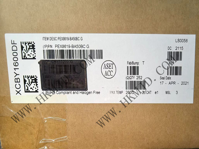 16 通道、16 端口 PEX8619-BA50BCG [Broadcom] PCI Express 交換機(jī)，19 x 19mm PBGA
