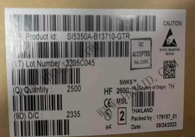 時(shí)鐘發(fā)生器 SI5350A-B13710-GTR 生成任意頻率的時(shí)鐘信號(hào)，覆蓋廣泛的應(yīng)用需求
