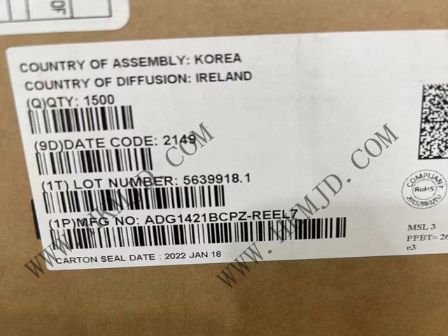 ADG1421BCPZ 采用 iCMOS 技術(shù)的雙通道單刀單擲（SPST）開(kāi)關(guān) IC