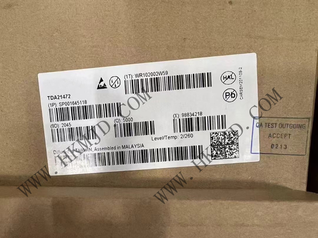 DC/DC開關(guān)轉(zhuǎn)換器Infineon TDA21472 70A、1.5MHz 開關(guān)頻率