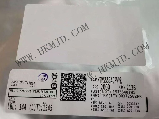 【德州儀器】具有5A、40V  TPS55340PWPR 集成式電源開關(guān)的單片非同步開關(guān)穩(wěn)壓器