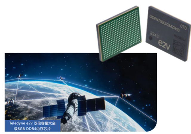 Teledyne e2v 雙倍容量太空級 8GB DDR4 內(nèi)存芯片，面向高可靠性太空應(yīng)用