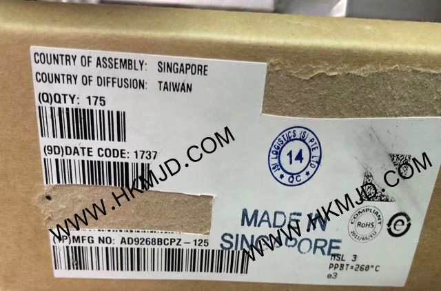 ADI AD9268BCPZ-125 一款雙通道、16位、125 MSPS模數(shù)轉(zhuǎn)換器(ADC)