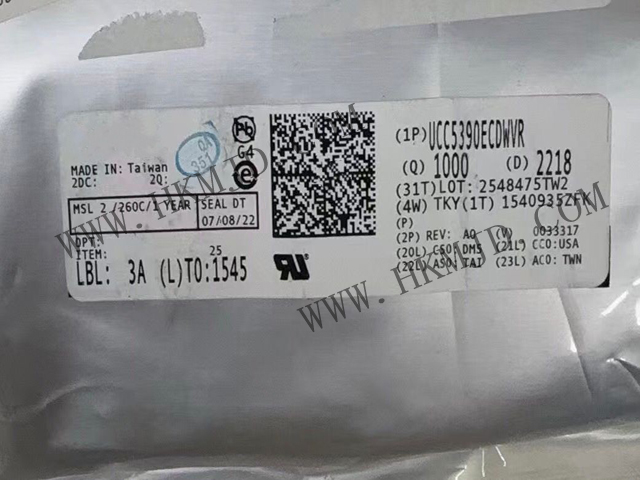 供應(yīng)德州儀器 UCC5390ECDWVR 3kVrms/5kVrms、±10A 單通道隔離式柵極驅(qū)動器