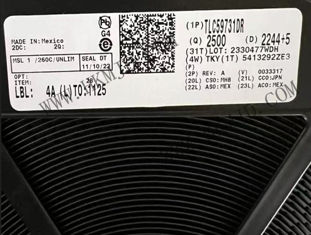TI TLC59731DR 3通道8位PWM LED驅(qū)動器，支持單線接口